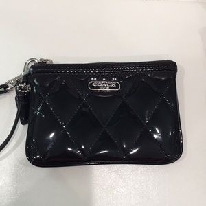 Black Coach Wristlet
